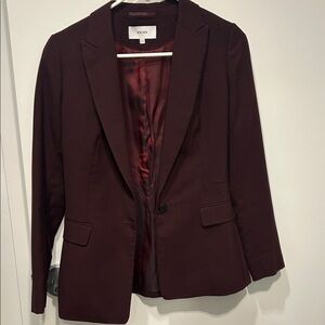 Reiss burgundy suit jacket size 4